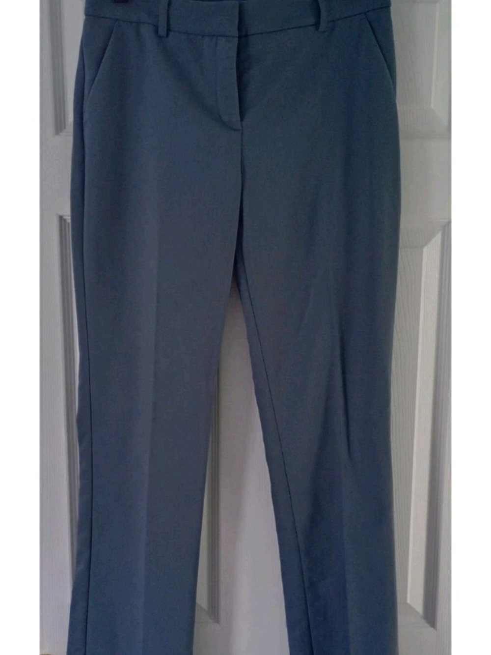 Express Brand Womens Columnist Ankle Mid Rise Pants 8L NWOT Darker Sky Blue